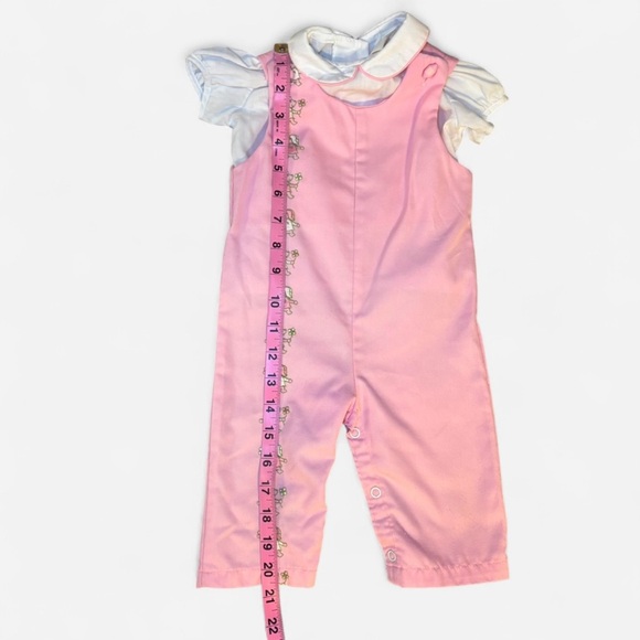 Vintage Paddington Bear by Thomas Girls 2 Piece Set Pink Size 12 Months Jumpsuit - Picture 5 of 6